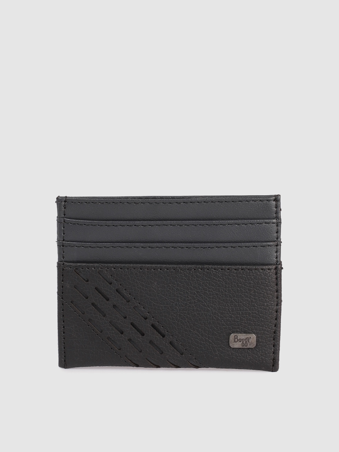 

Baggit Men Black Textured Card Holder