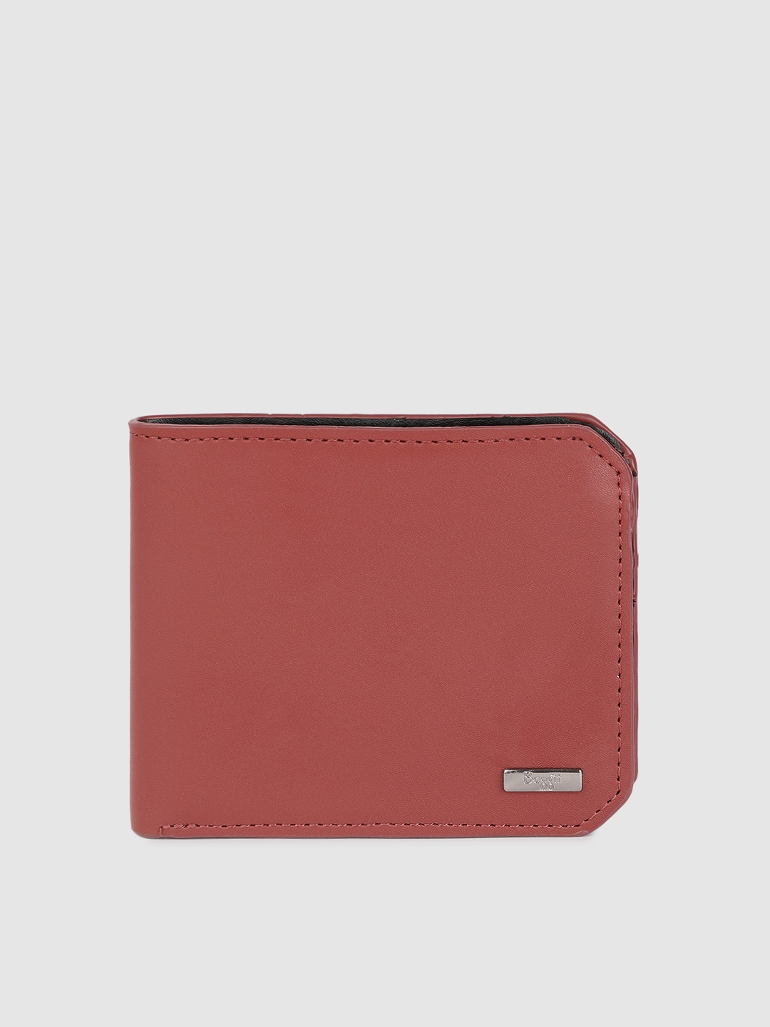 

Baggit Men Red Solid Two Fold Wallet