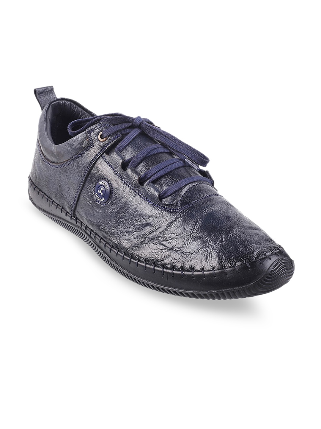 

Mochi Men Blue Woven Design Sneakers