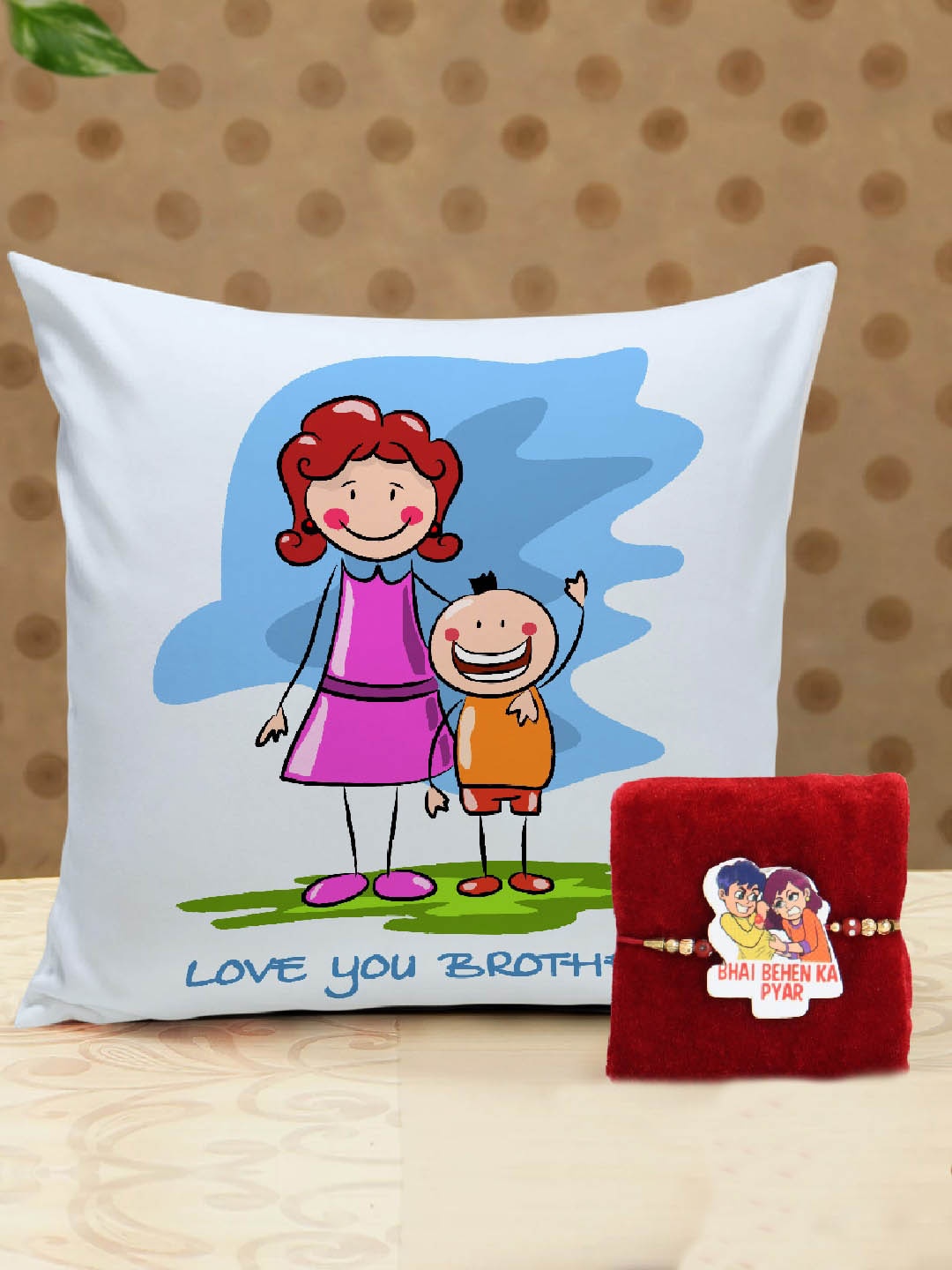 

TIED RIBBONS Kids Studded Thread Rakhi Combo, Multi