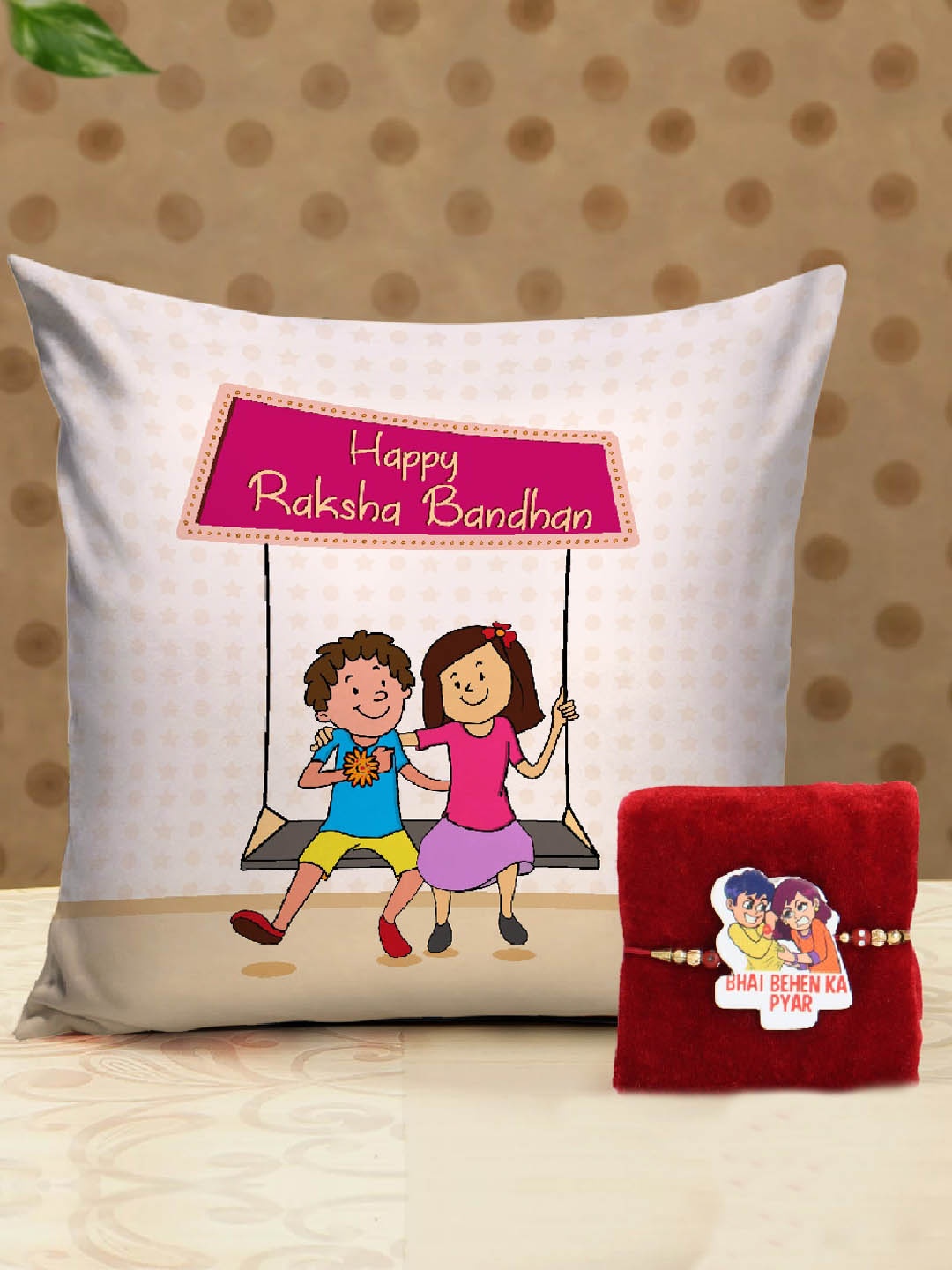 

TIED RIBBONS Kids Assorted Studded Rakhi Gift Set
