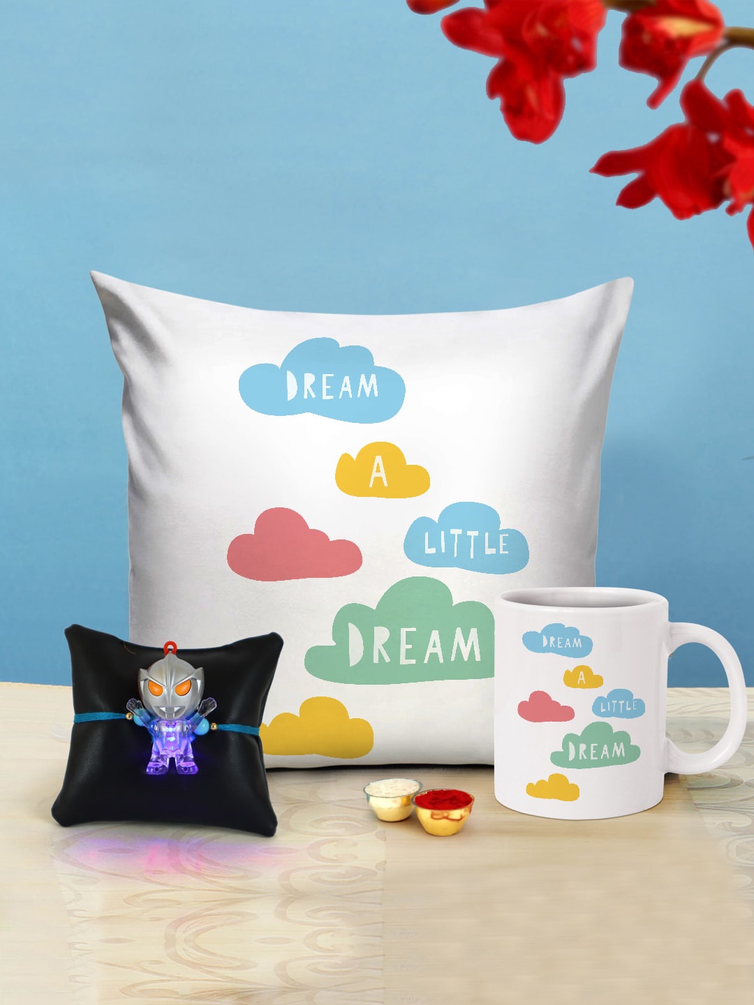

TIED RIBBONS Kids LED Rakhi with Printed Coffee Mug, Multi