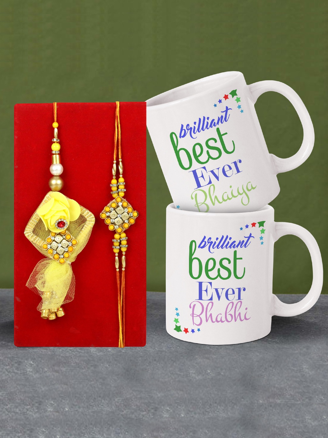 

TIED RIBBONS Kids Assorted Cartoon Rakhi With Cushion Coffee Mug, Multi