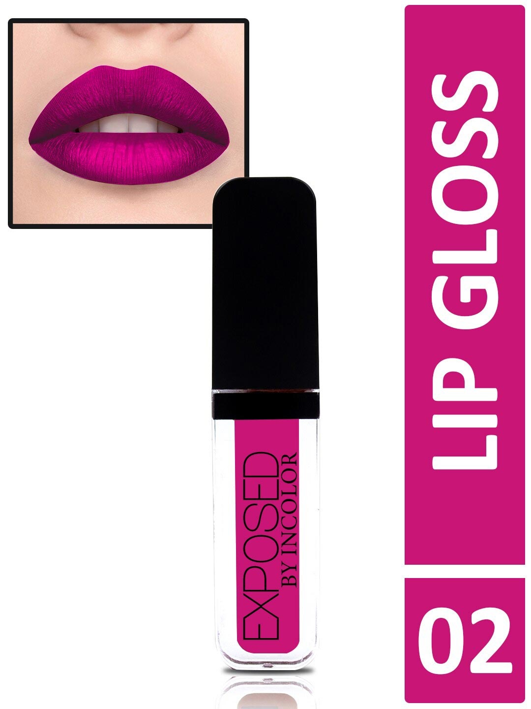 INCOLOR Exposed Soft Matte Lip Gloss 02 6 ml, Pink