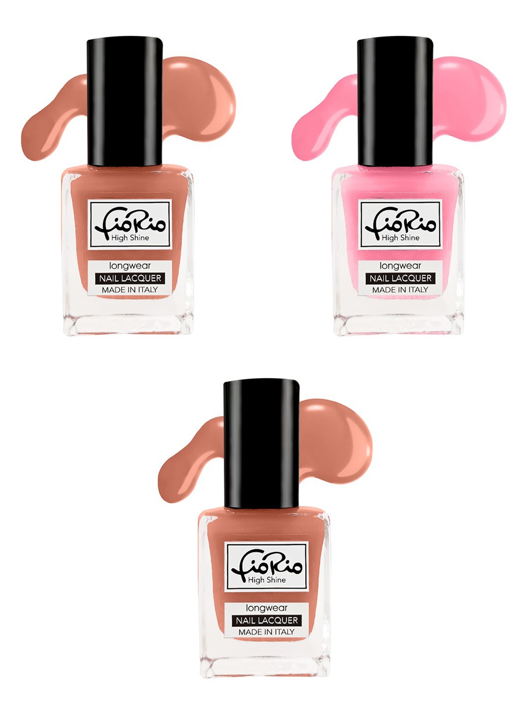 

Fiorio Set of 3 Nail polish 11ml, Na