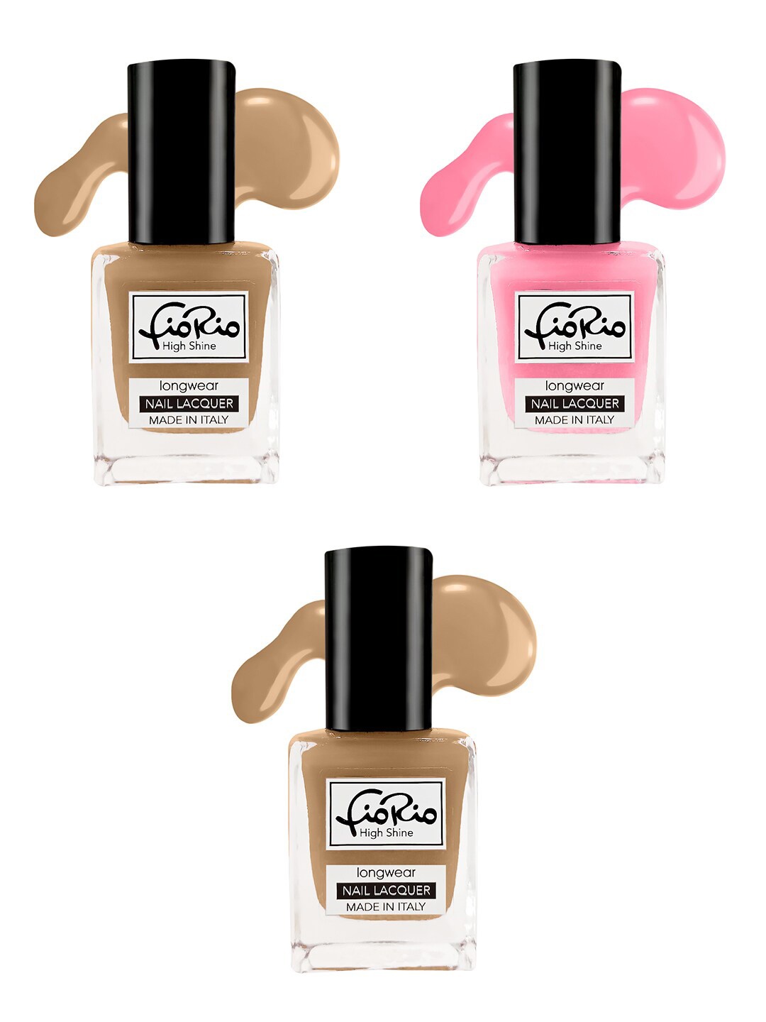 

Fiorio Set of 3 Nail polish 11ml, Brown