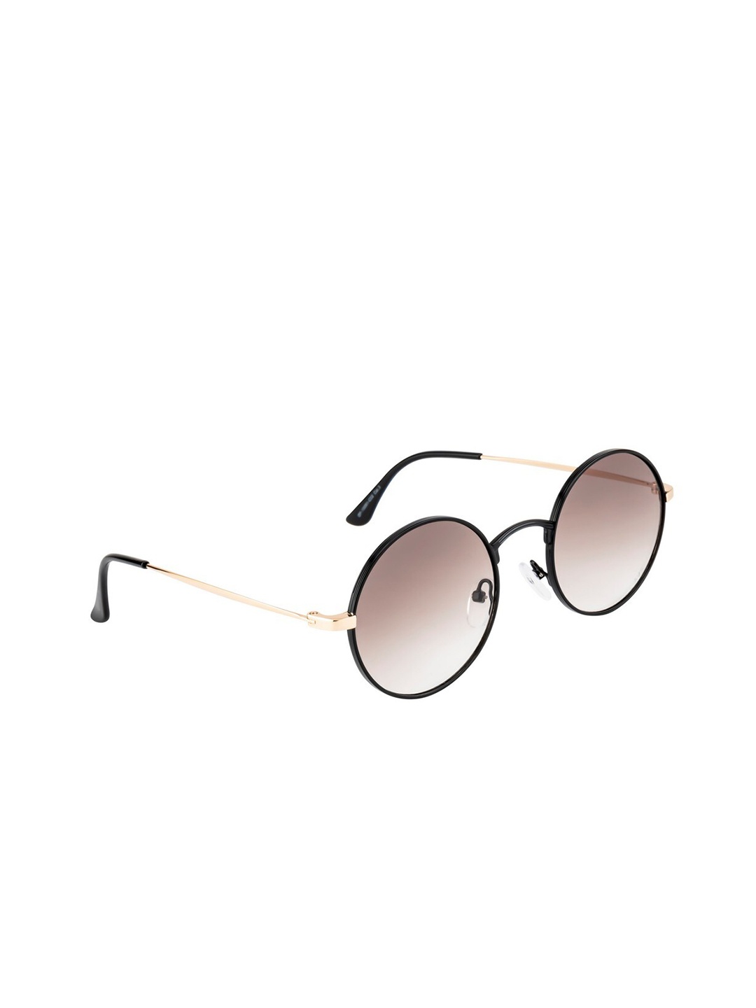 

OPIUM Women Brown Lens & Black Round Sunglasses with UV Protected Lens
