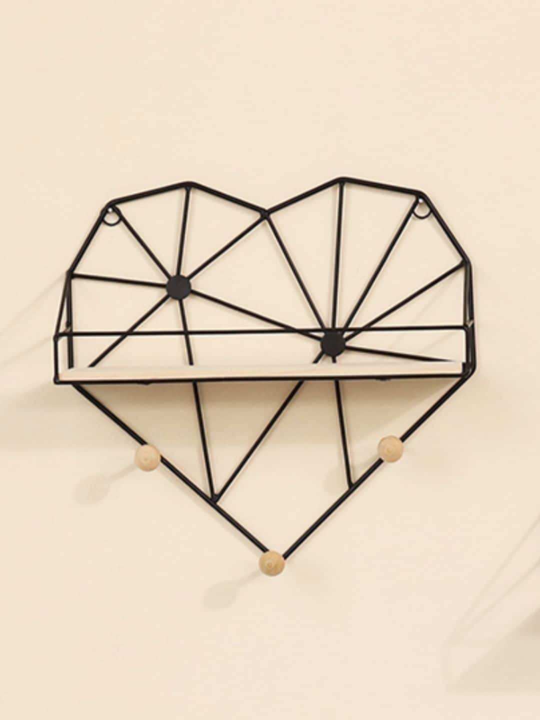 

Nestasia Black Metal Wall Shelf