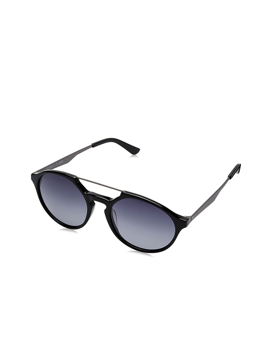 

Titan Unisex Black Lens & Black Round Sunglasses with UV Protected Lens-GC299BK2P