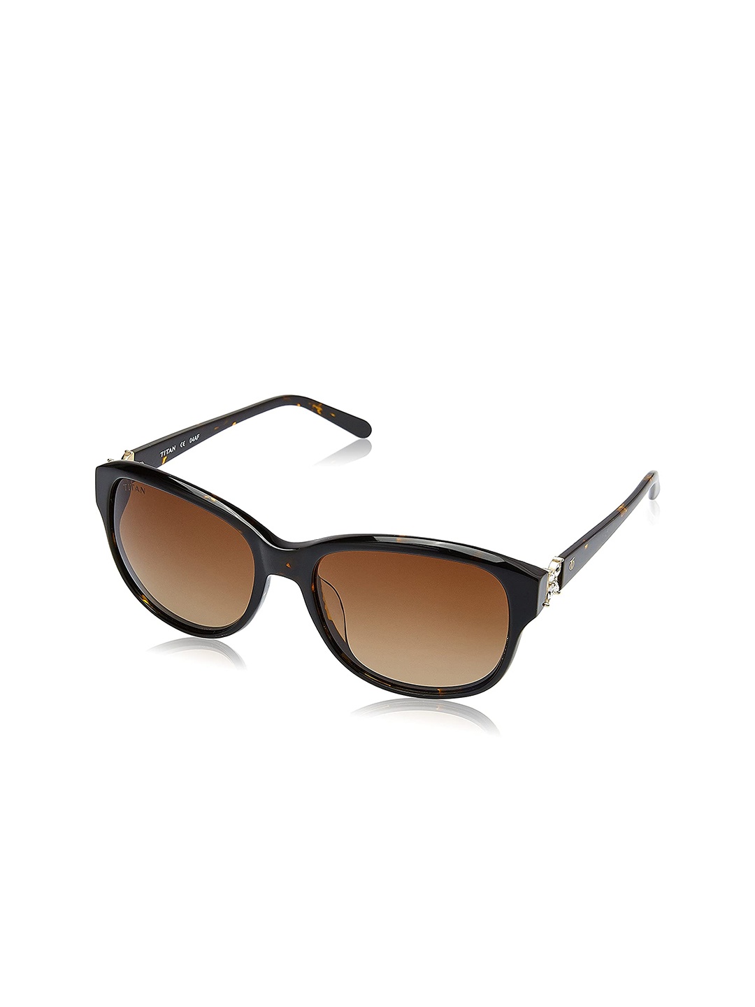 

Titan Unisex Brown Lens & Brown Square Sunglasses with UV Protected Lens
