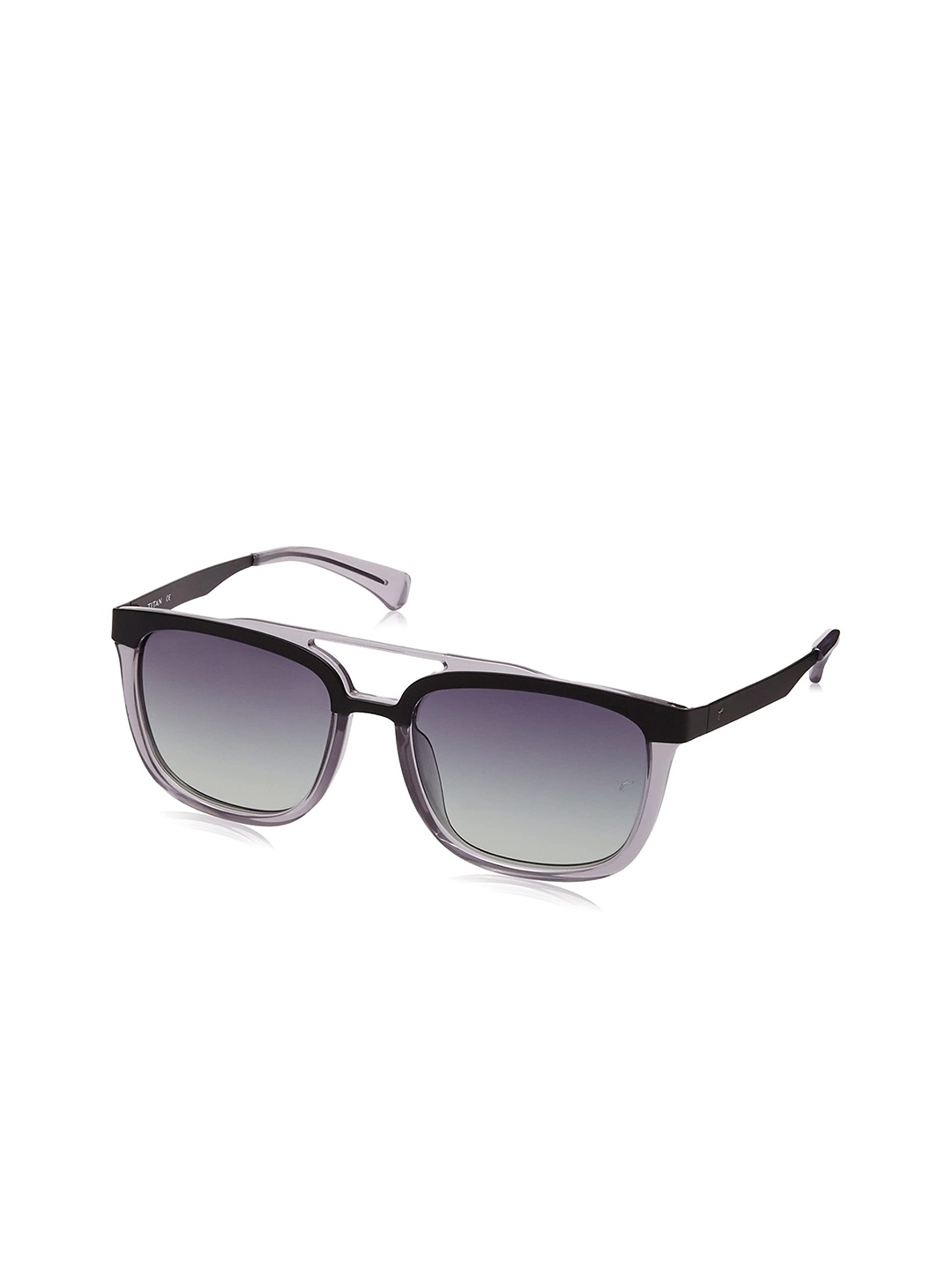 

Titan Unisex Black Lens & Black Square Sunglasses with Polarised and UV Protected Lens