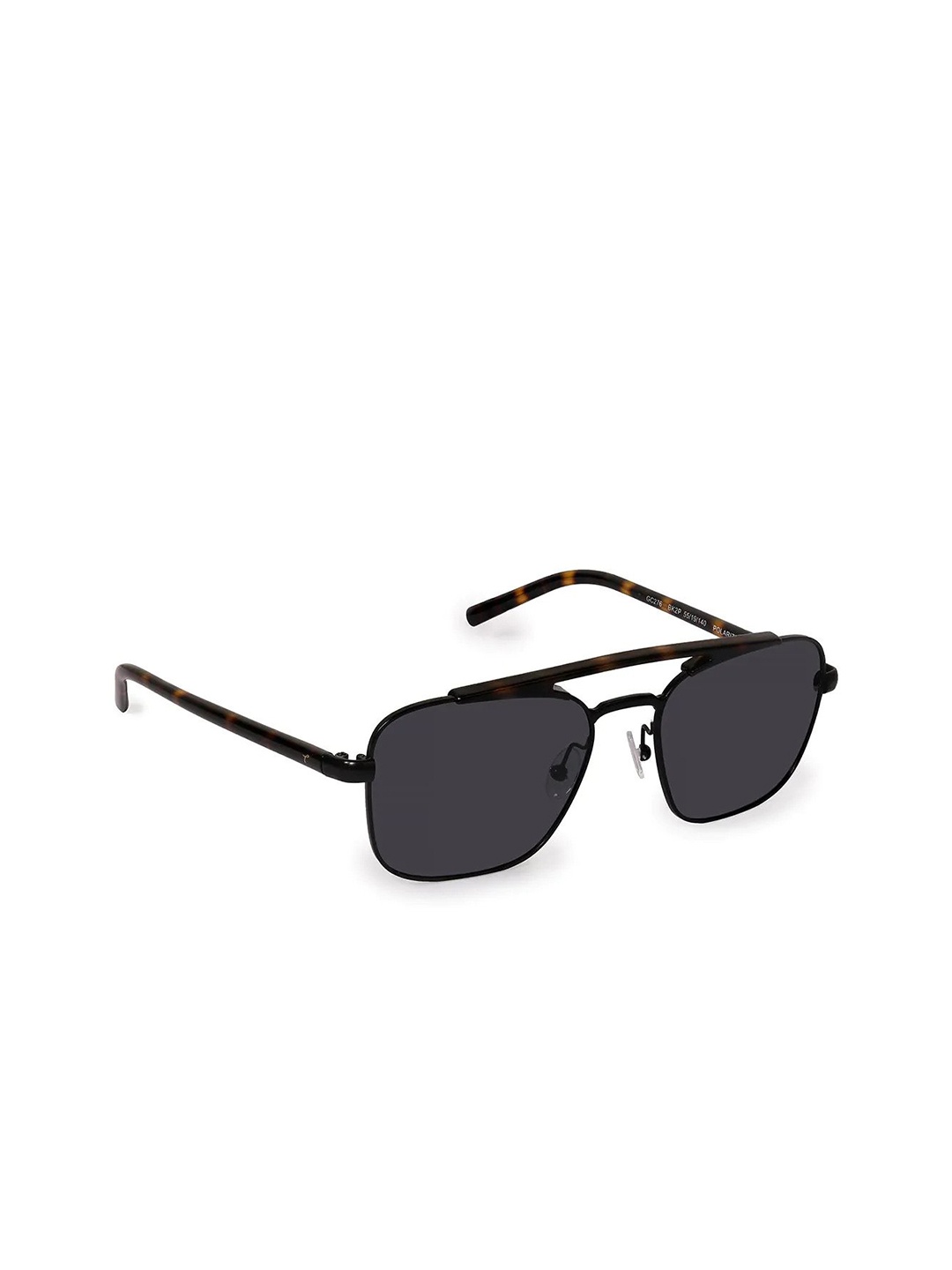 

Titan Unisex Black Lens & Black Square Sunglasses with UV Protected Lens