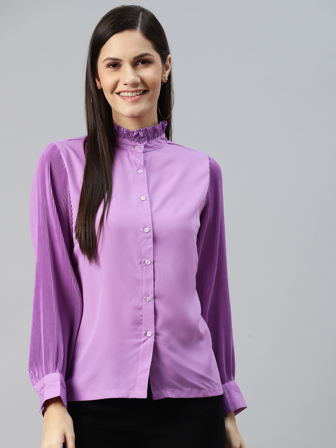 

plusS Mauve Shirt Style Top