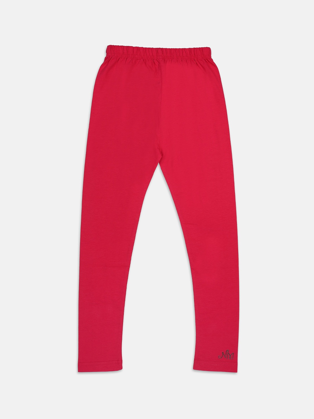 

Nins Moda Girls Magenta Solid Cotton Leggings