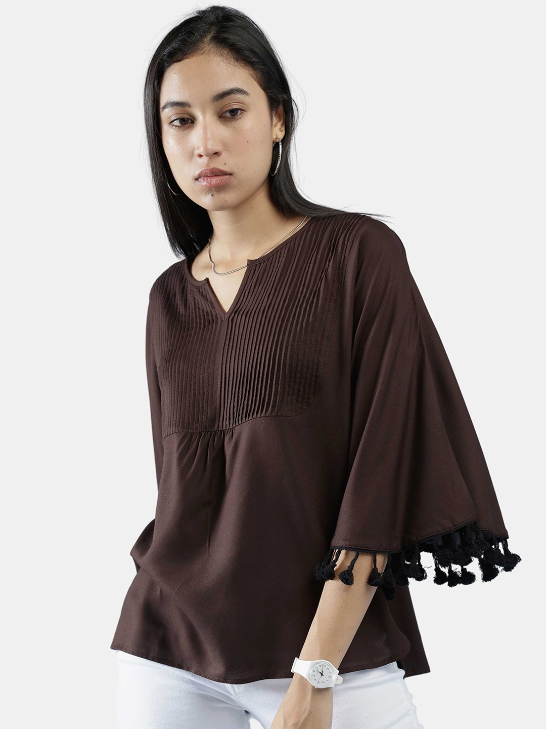 

IDK Brown Kaftan Top