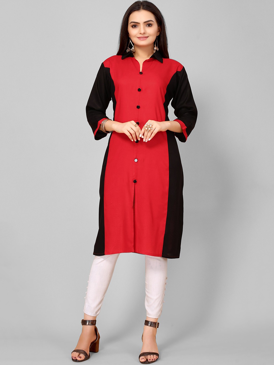 

KALINI Women Red Kurta