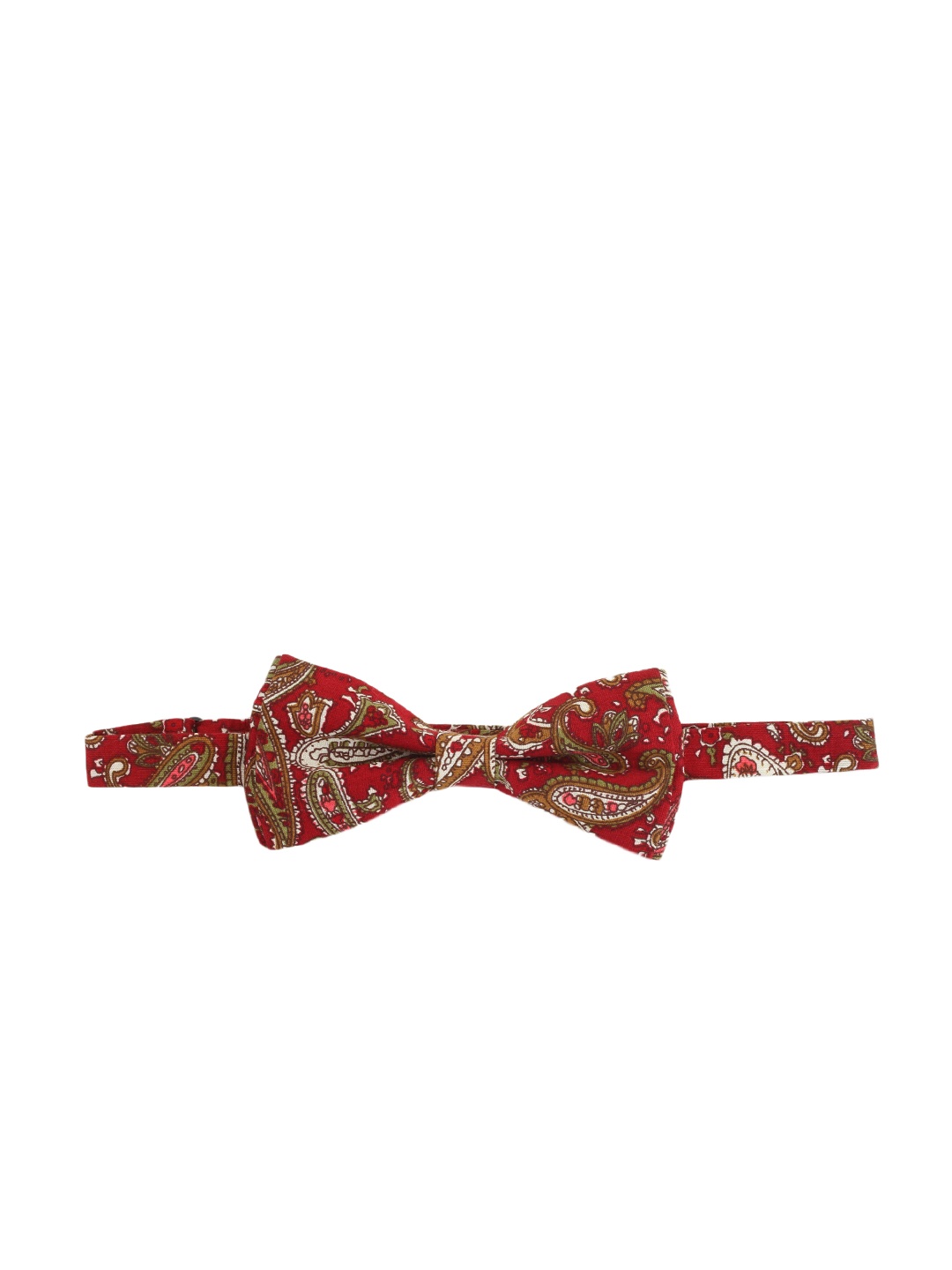 

Alvaro Castagnino Maroon Ethnic Print Bow Tie
