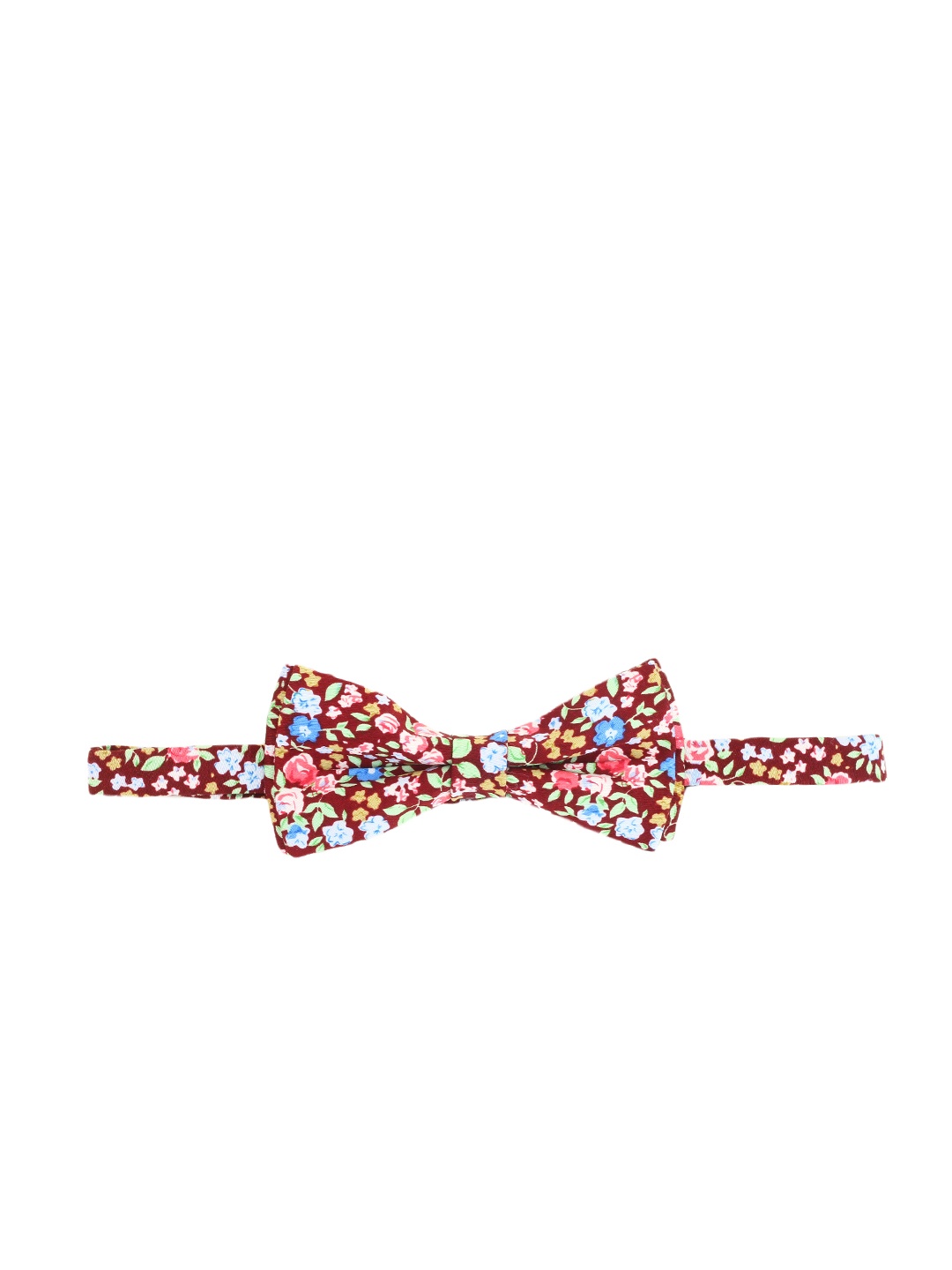 

Alvaro Castagnino Maroon Floral Print Bow Tie