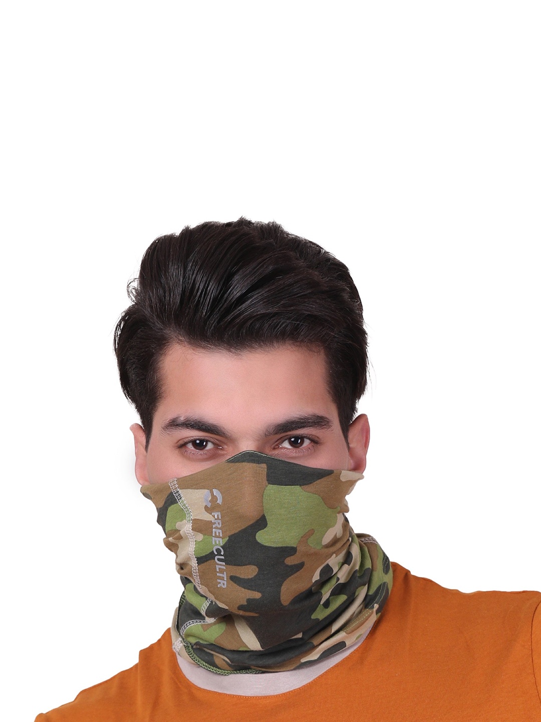 

FREECULTR Set Of 3 Printed Anti-Microbial Bandana, Brown
