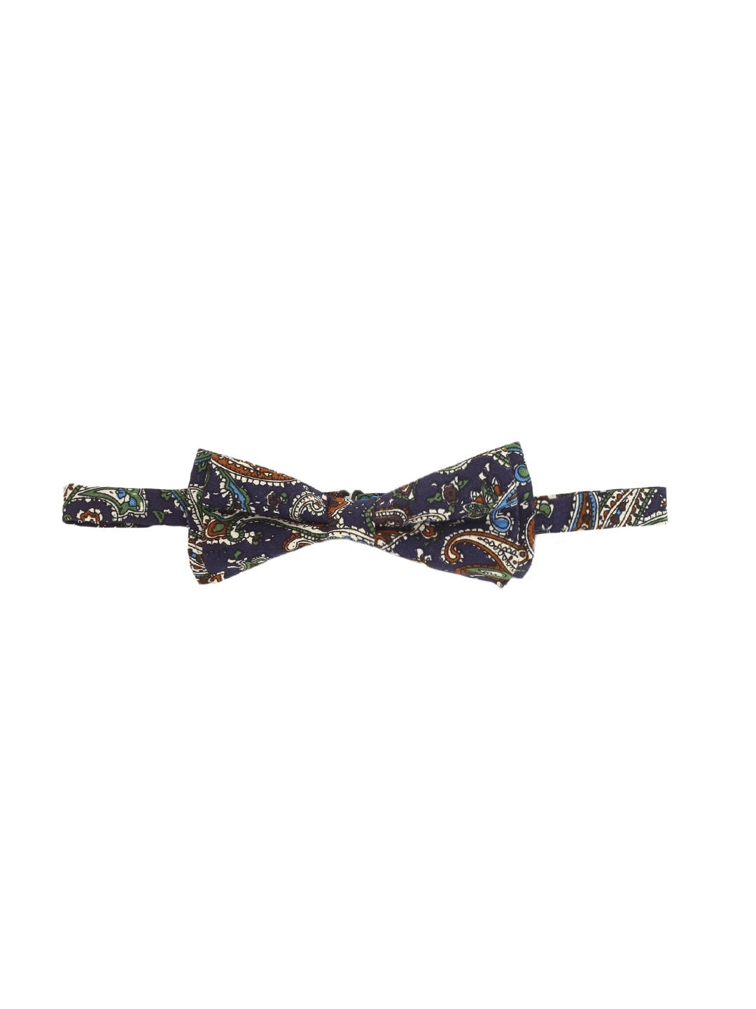 

Alvaro Castagnino Navy Paisley Print Bow Tie, Navy blue