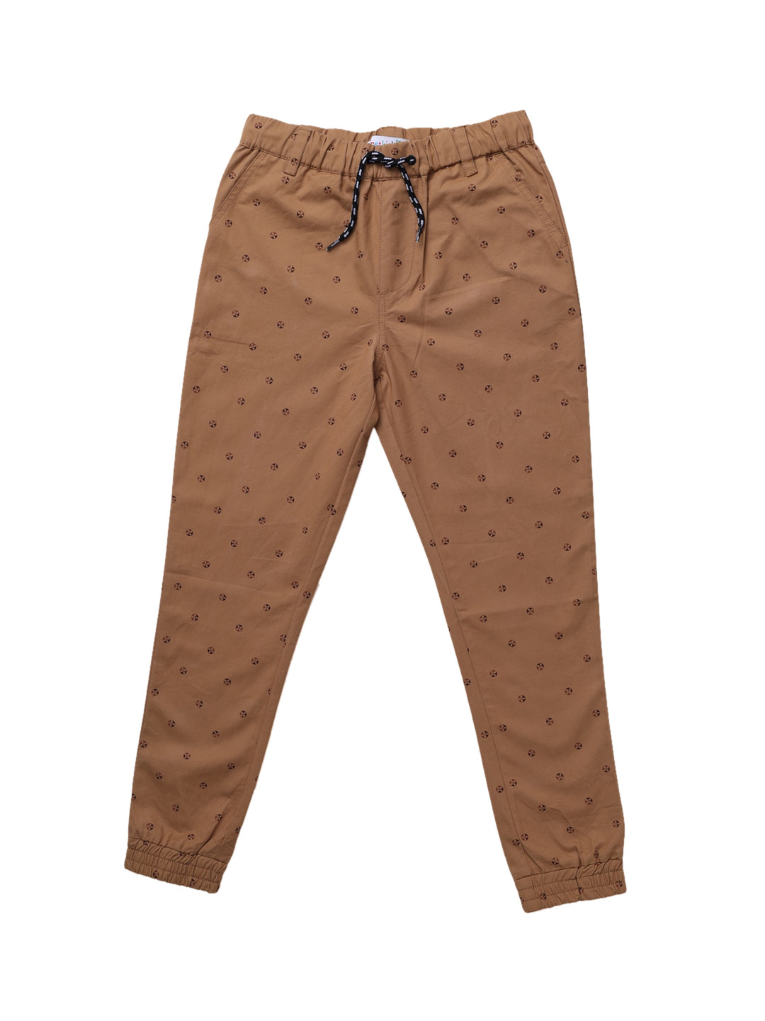 

First Kick Boys Brown Converstional Printed Chinos Trouser