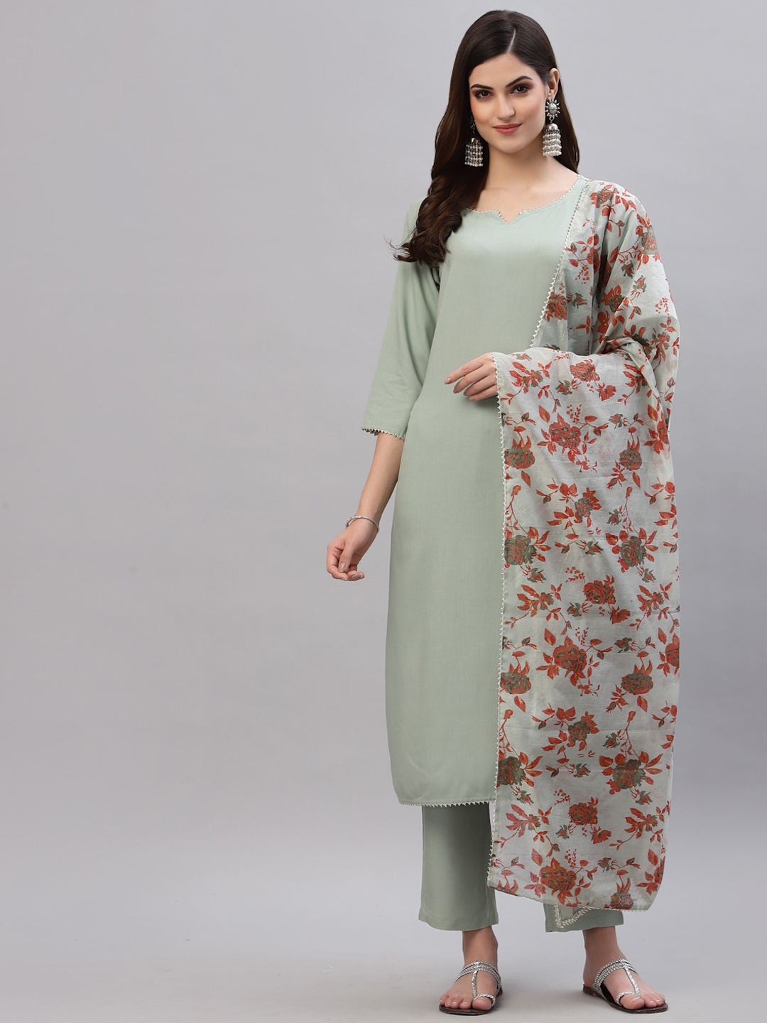 

Stylum Women Green Solid Kurta Set