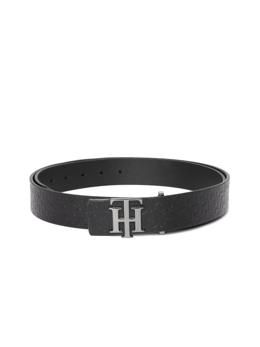 

Tommy Hilfiger Men Black Printed Leather Belt