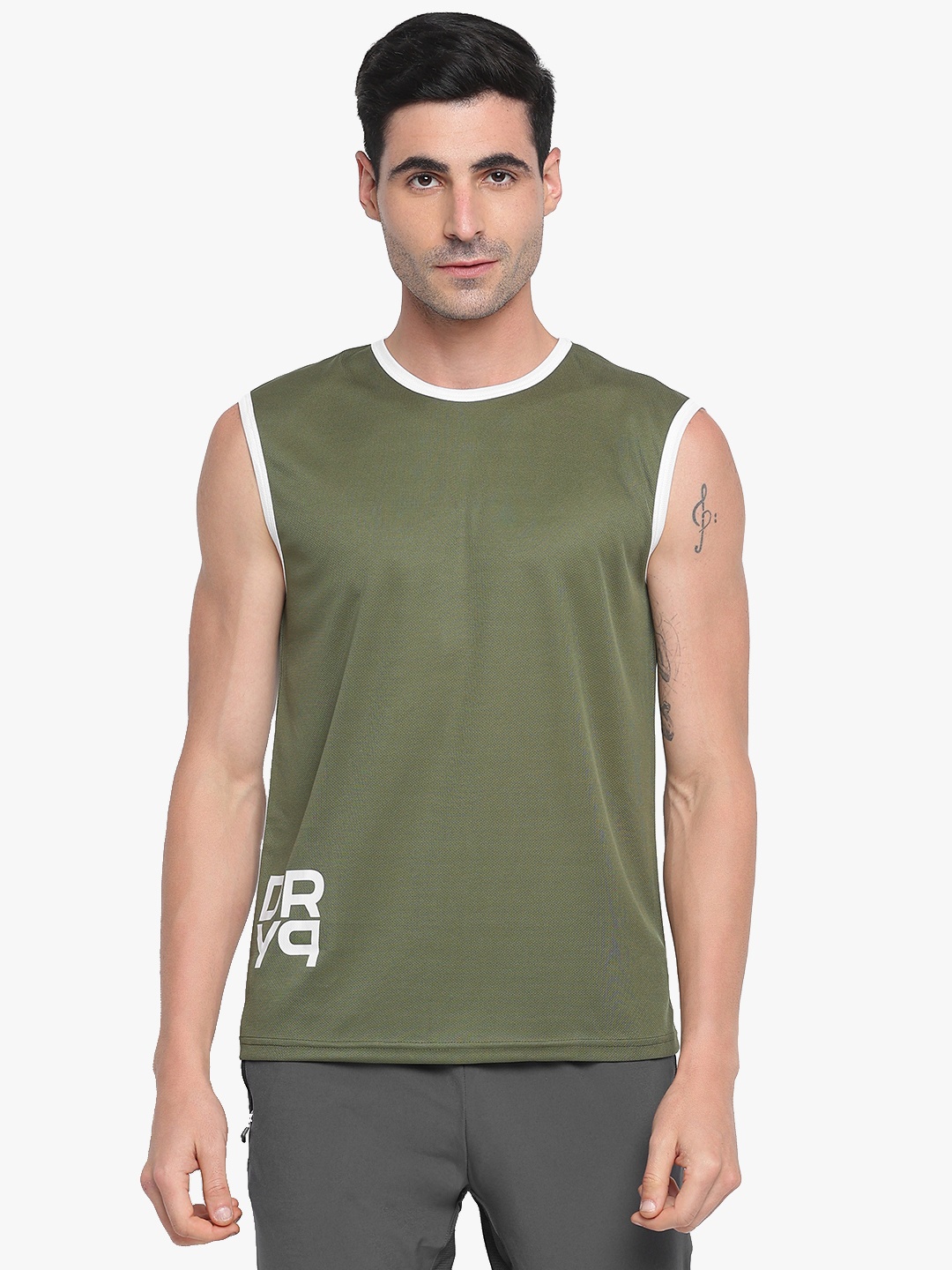 

DRYP EVOLUT Men Green T-shirt