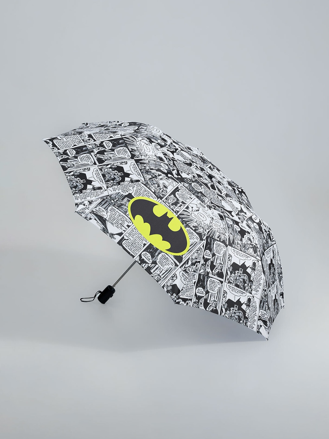 

The Souled Store White & Black Batman Printed 2 Fold Umbrella