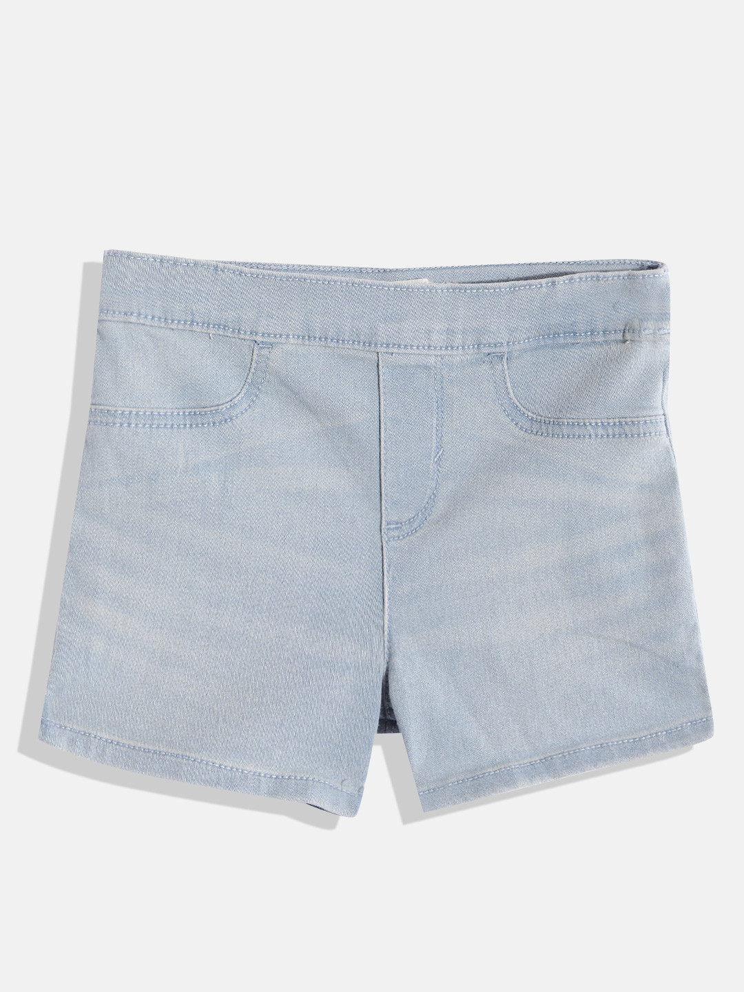 

Levis Girls Blue Slim Fit Denim Shorts