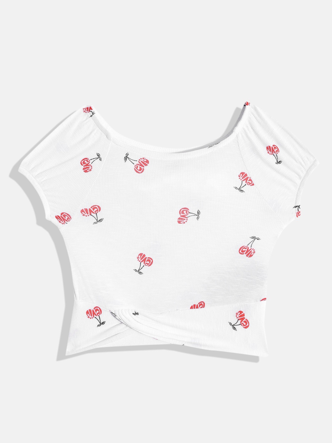 

Levis Girls White & Red Conversational Printed T-shirt