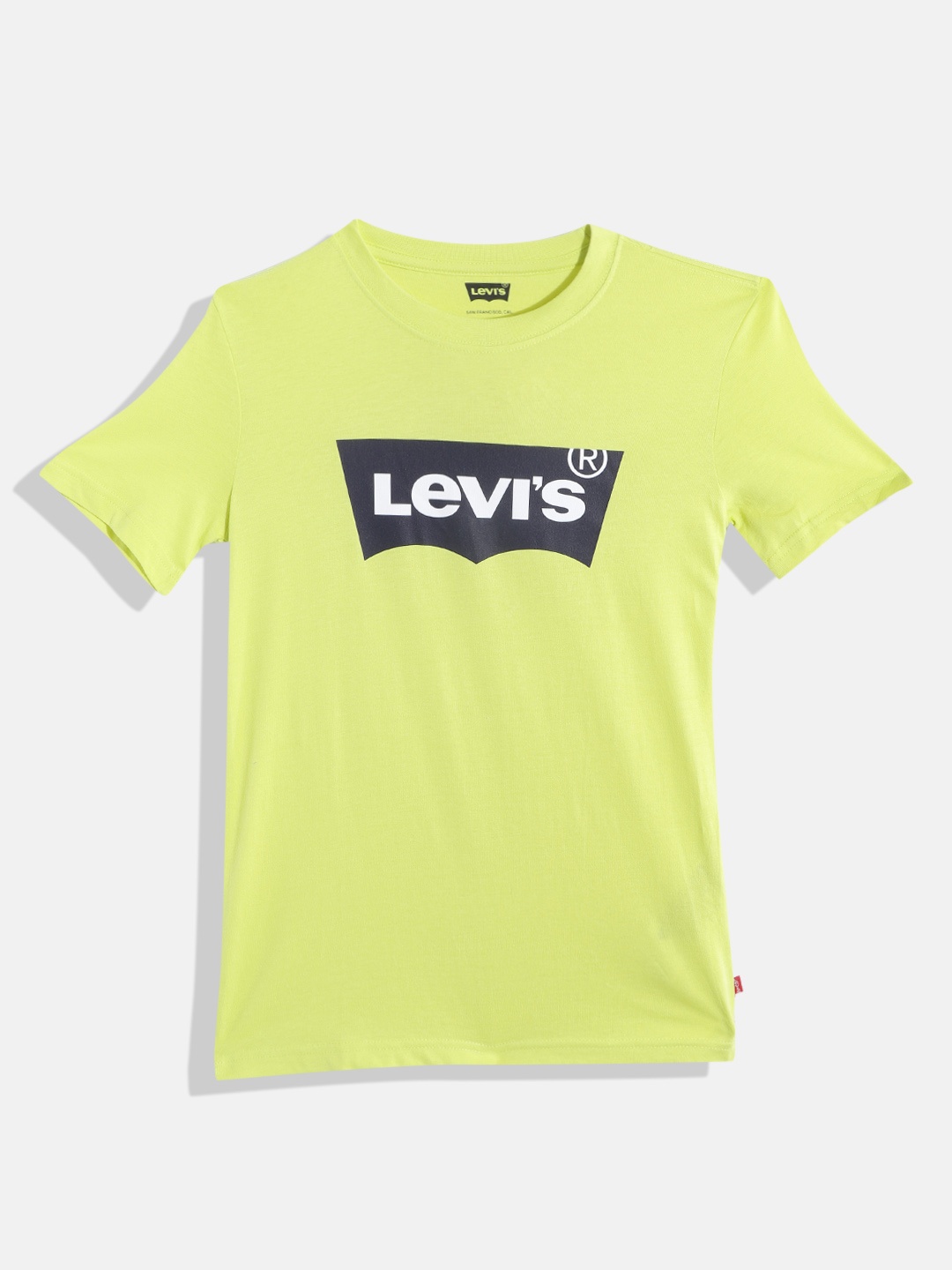 

Levis Boys Yellow & Black Brand Logo Printed Pure Cotton T-shirt