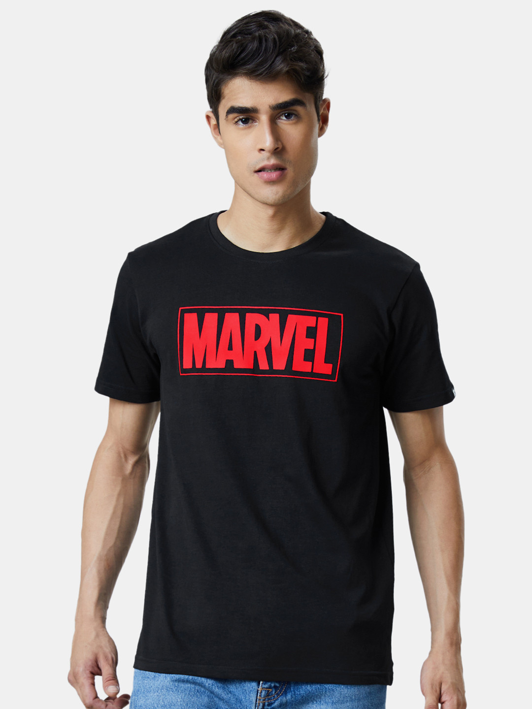 

The Souled Store Men Black Typography Printed T-shirt