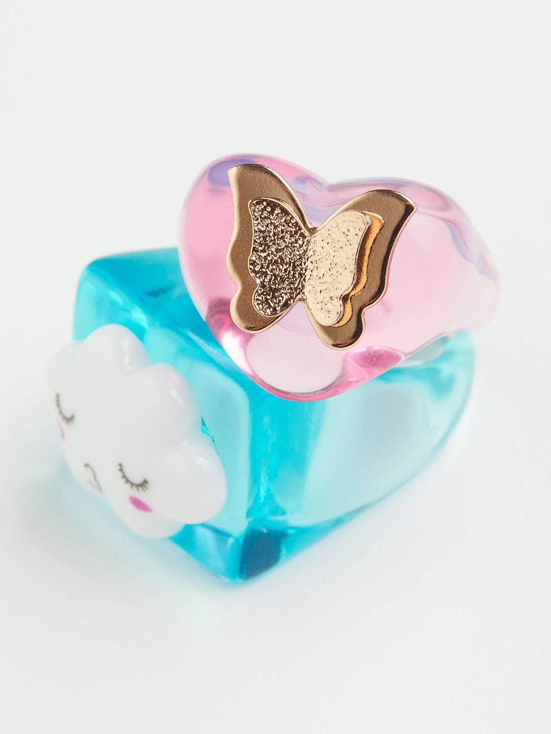 

H&M Women Blue & Pink 2-Pack Rings