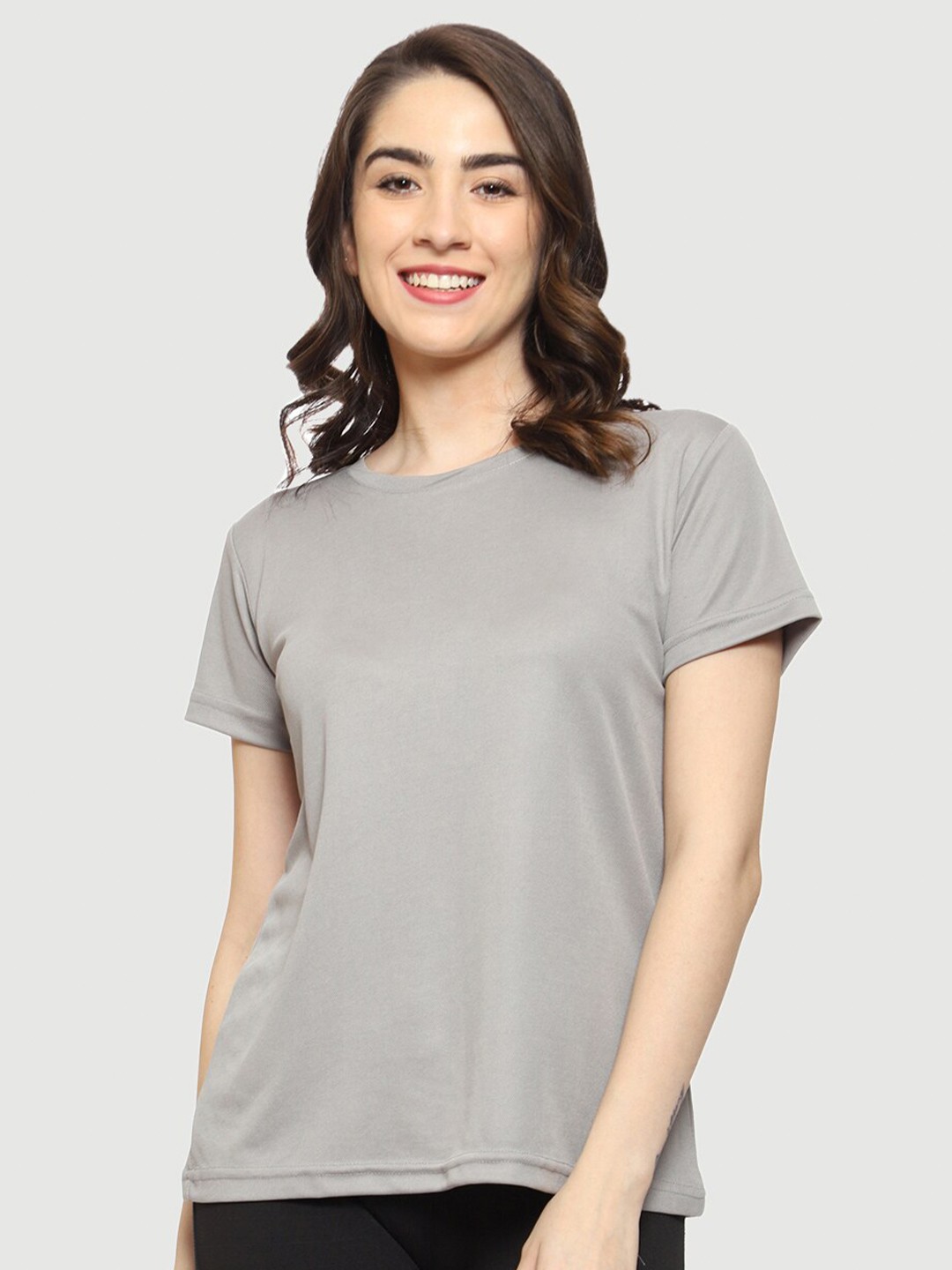

Urban Komfort Women Grey Round Neck T-Shirt