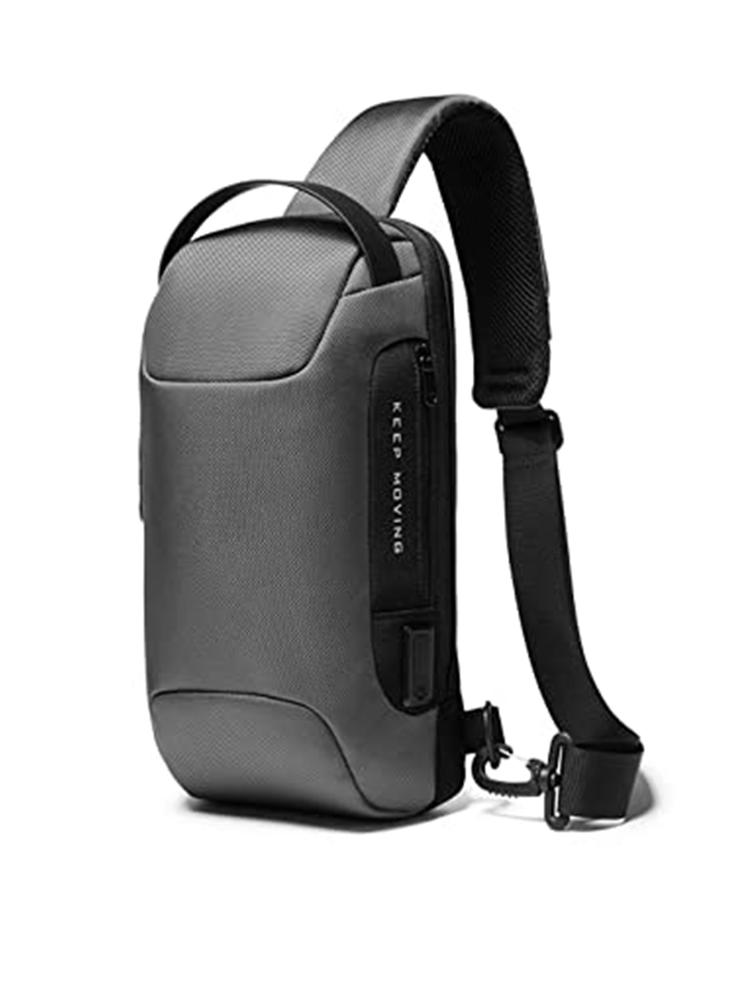 

Red Lemon Unisex Waterproof Anti-Thief Messenger Bag With USB Charging, Black