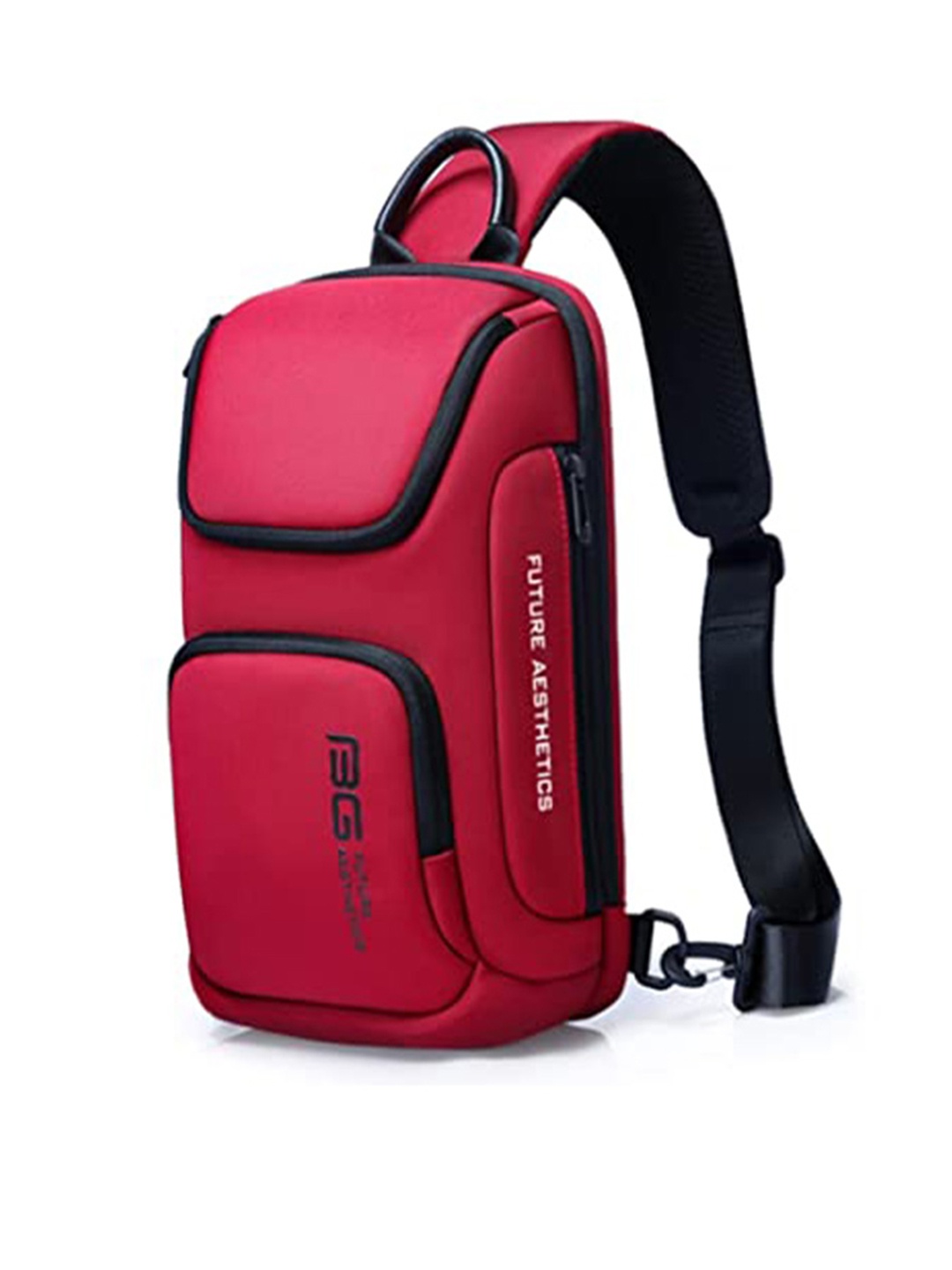 

Red Lemon Unisex Red & Black Messenger Bag 5L