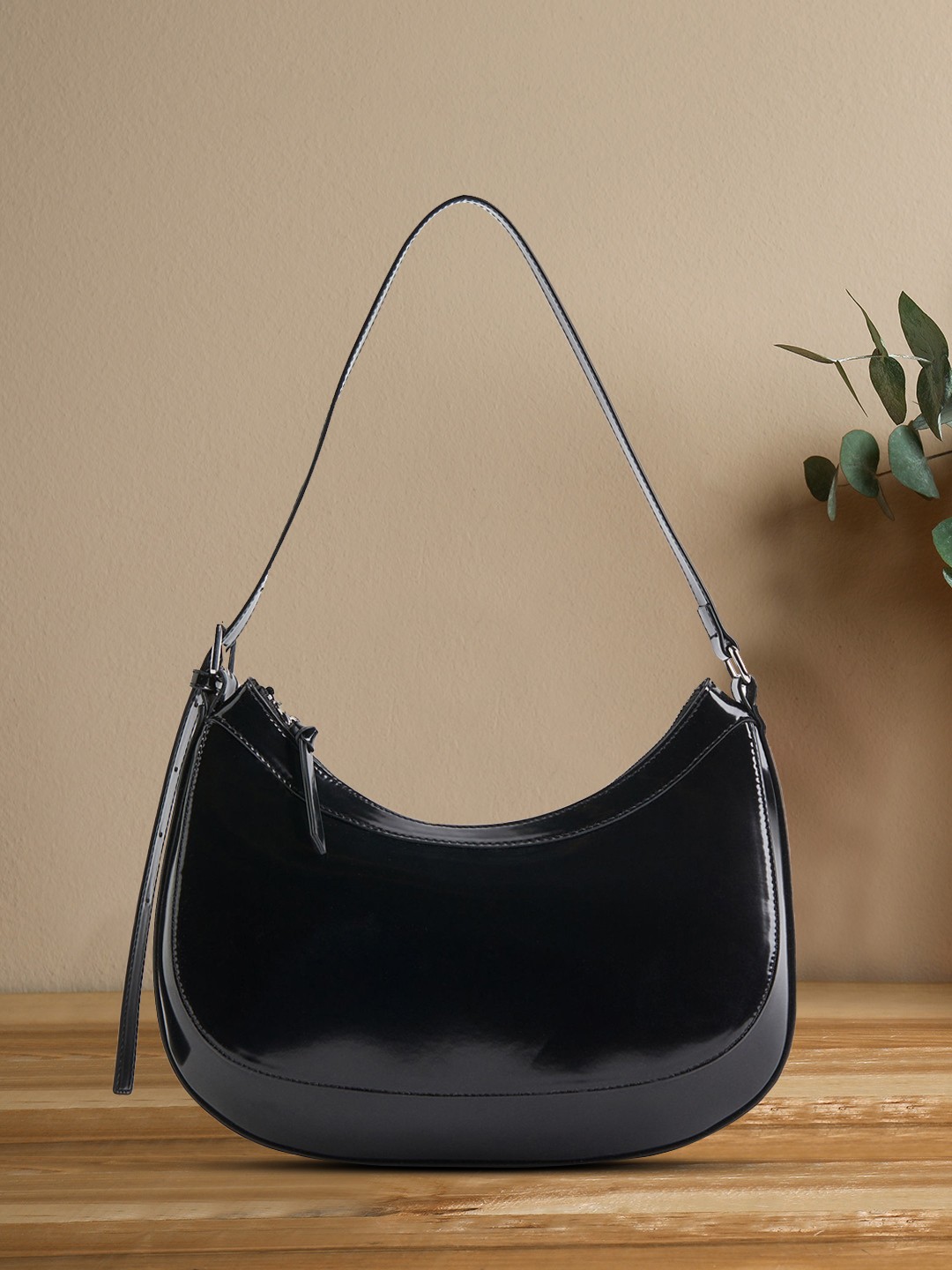 

H&M Women Black Shoulder Bag