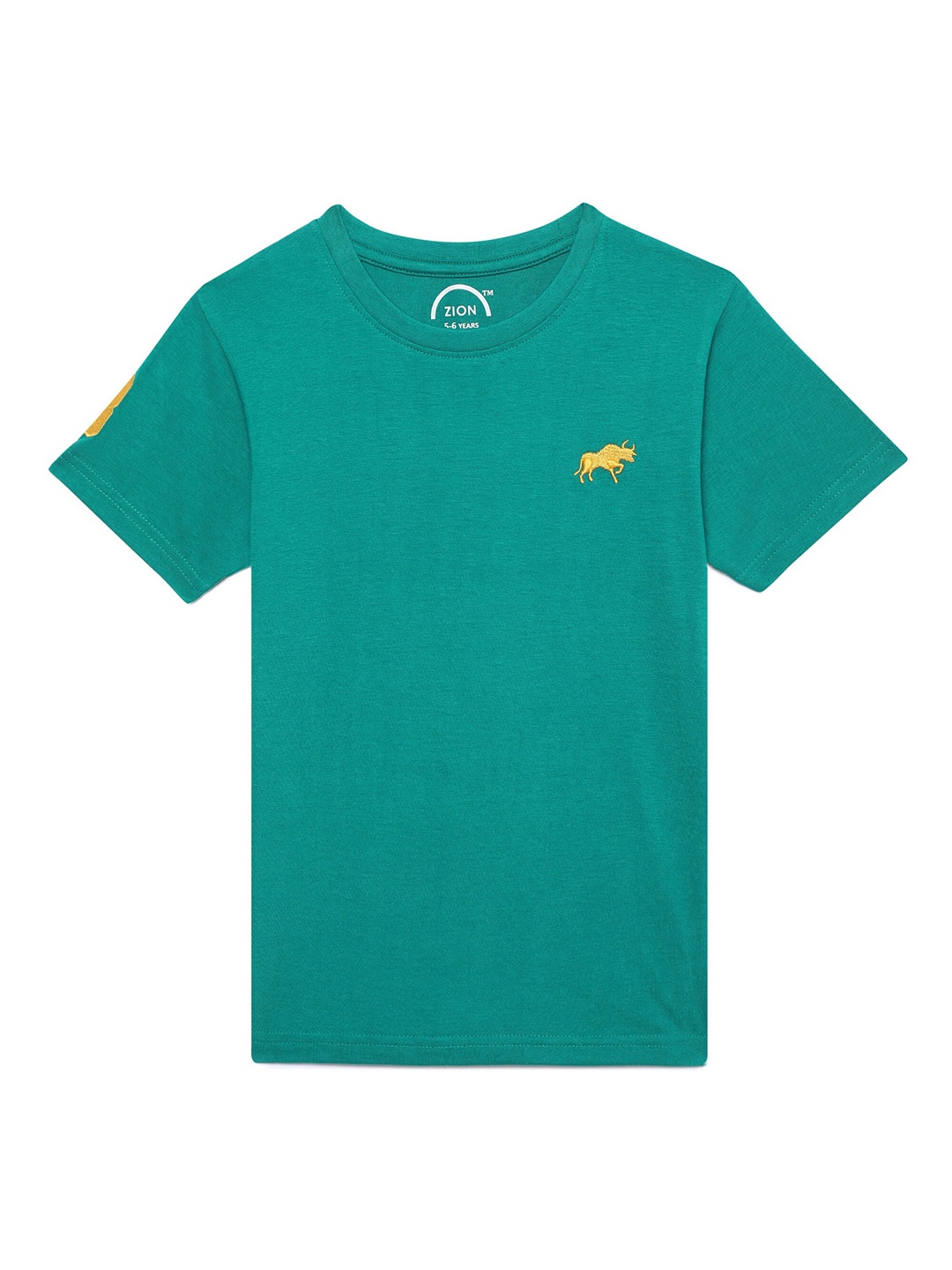 

ZION Boys Green Slim Fit T-shirt