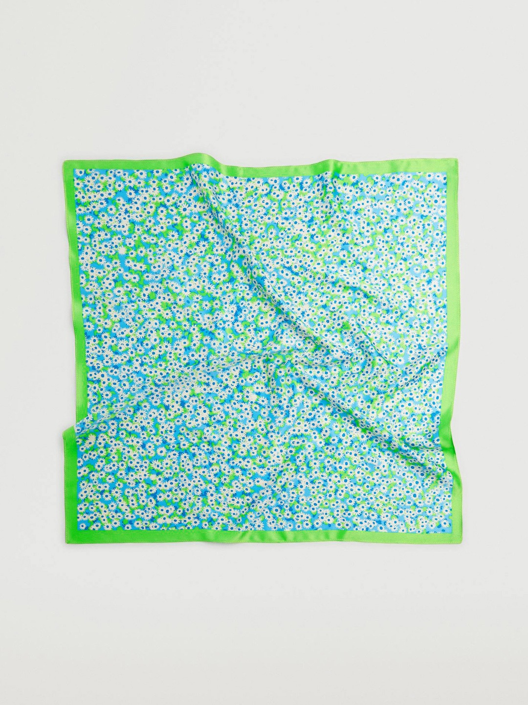 

MANGO Women Blue & White Printed Scarf