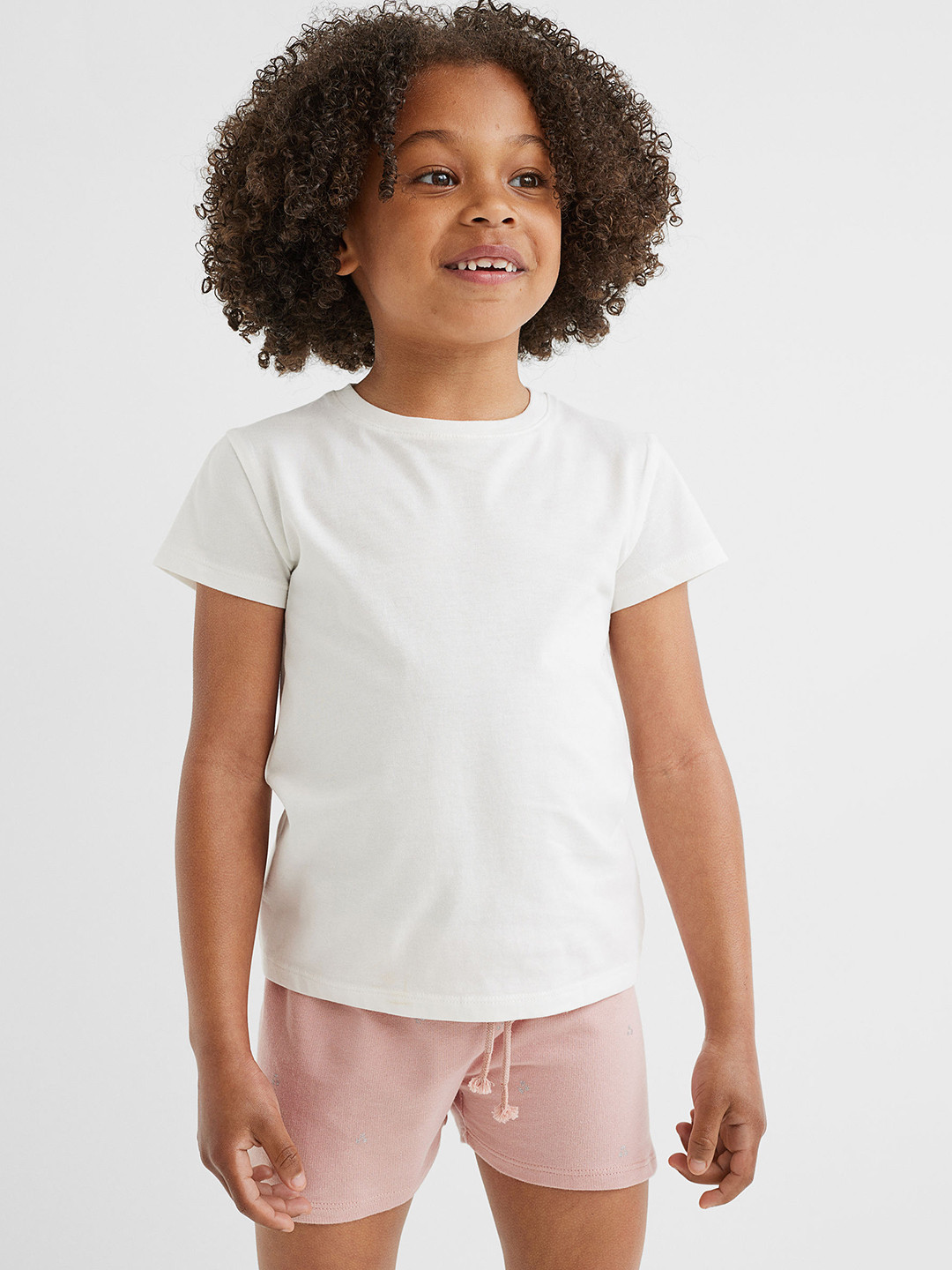 

H&M Girls Pink Cotton Sweatshorts