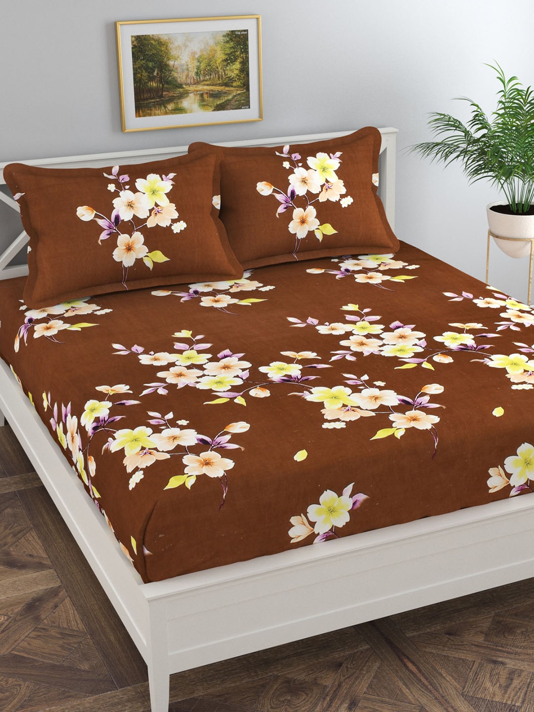 

Florida Unisex Brown Bedsheets