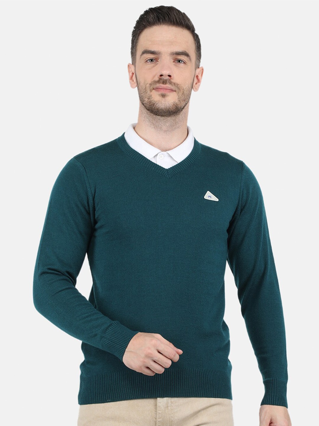 

Monte Carlo Men Green Wool Pullover