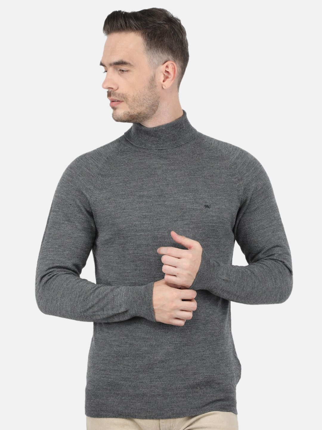 

Monte Carlo Men Grey Wool Pullover