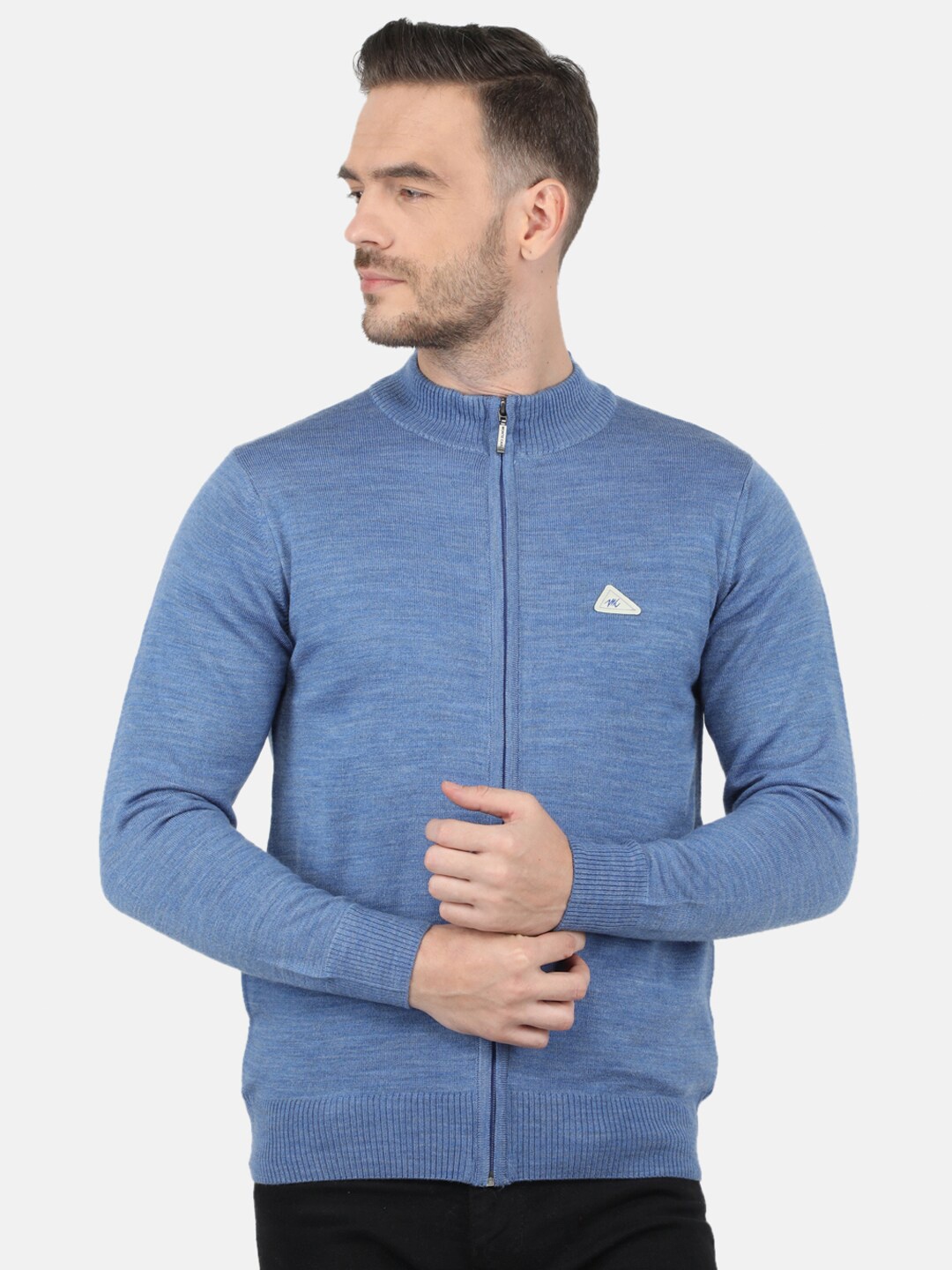 

Monte Carlo Men Blue Solid Pullover