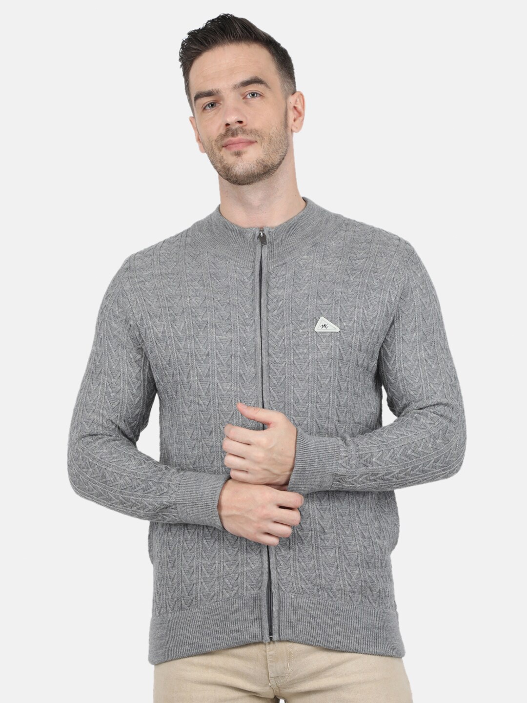 

Monte Carlo Men Wool Blend Grey Pullover
