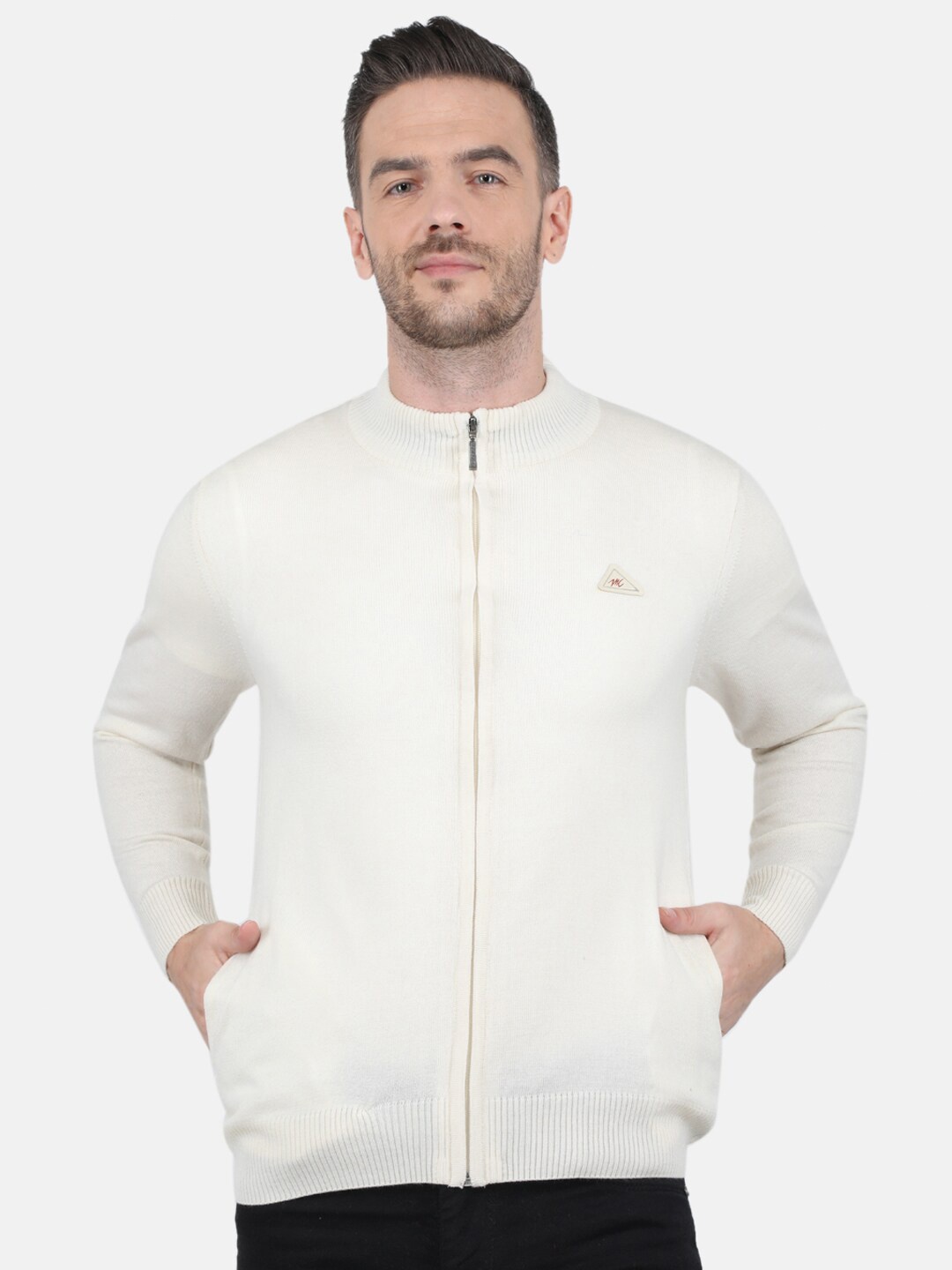 

Monte Carlo Men Blend Wool Off White Pullover