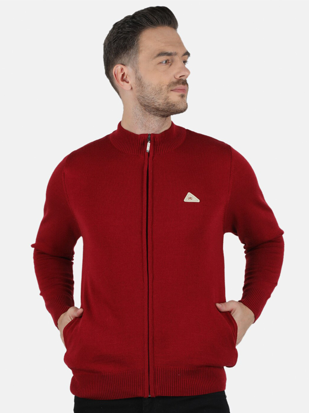 

Monte Carlo Men Maroon Solid Pullover