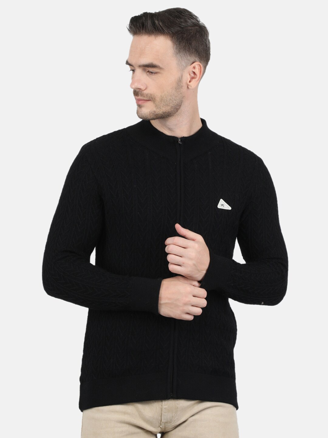 

Monte Carlo Men Black Wool Pullover