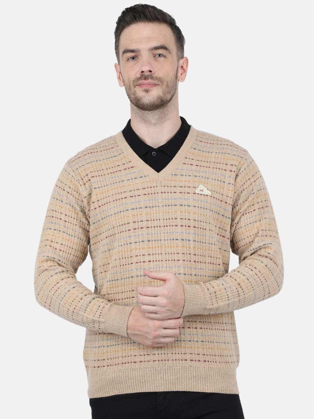 

Monte Carlo Men Lambs Wool Beige Pullover